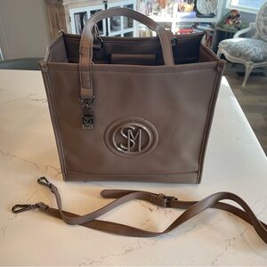Brown Tote Bag with Logo